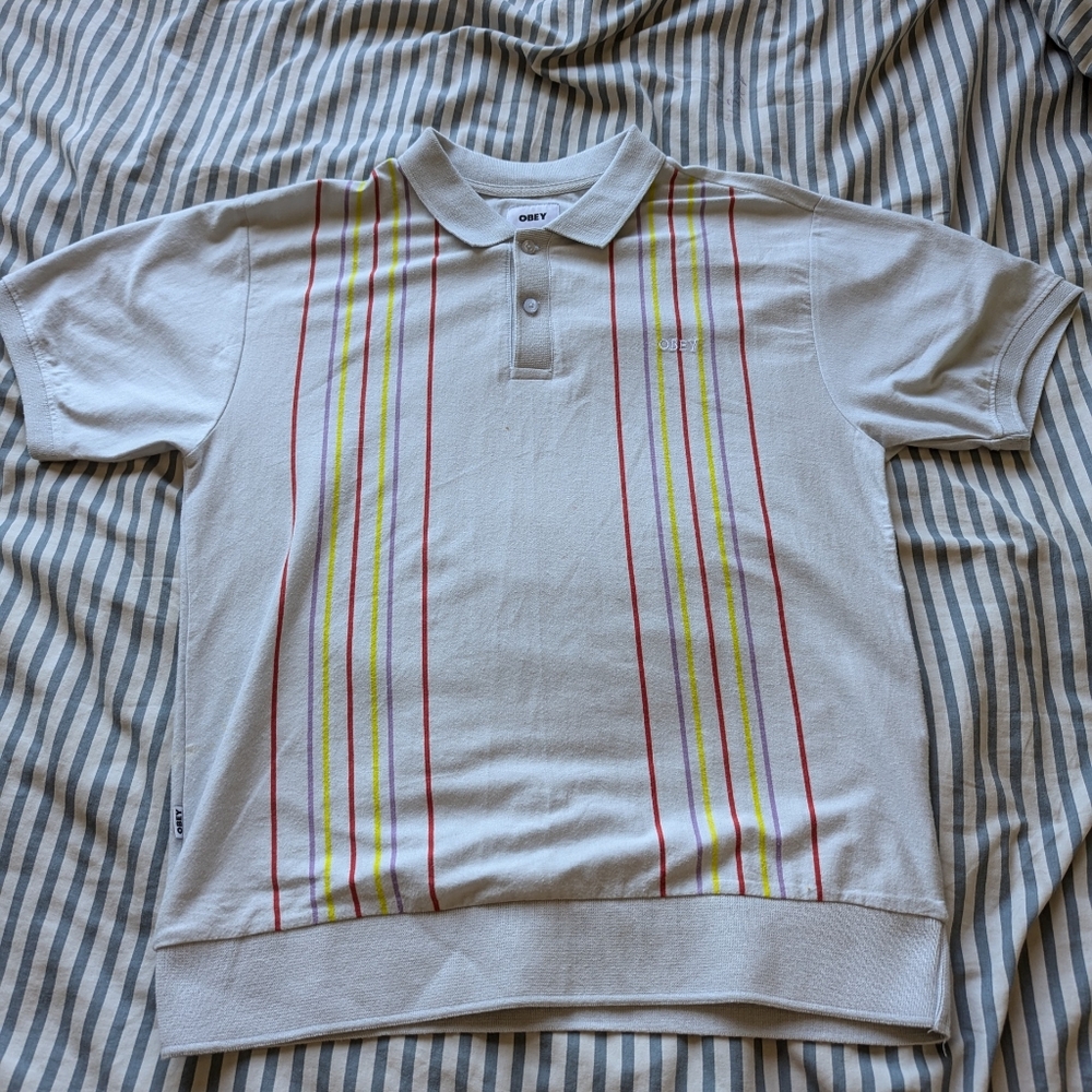 Men's obey button up